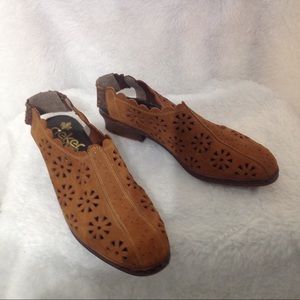 RIEKER ANTISTRESS Slingback Eyelet Shoe